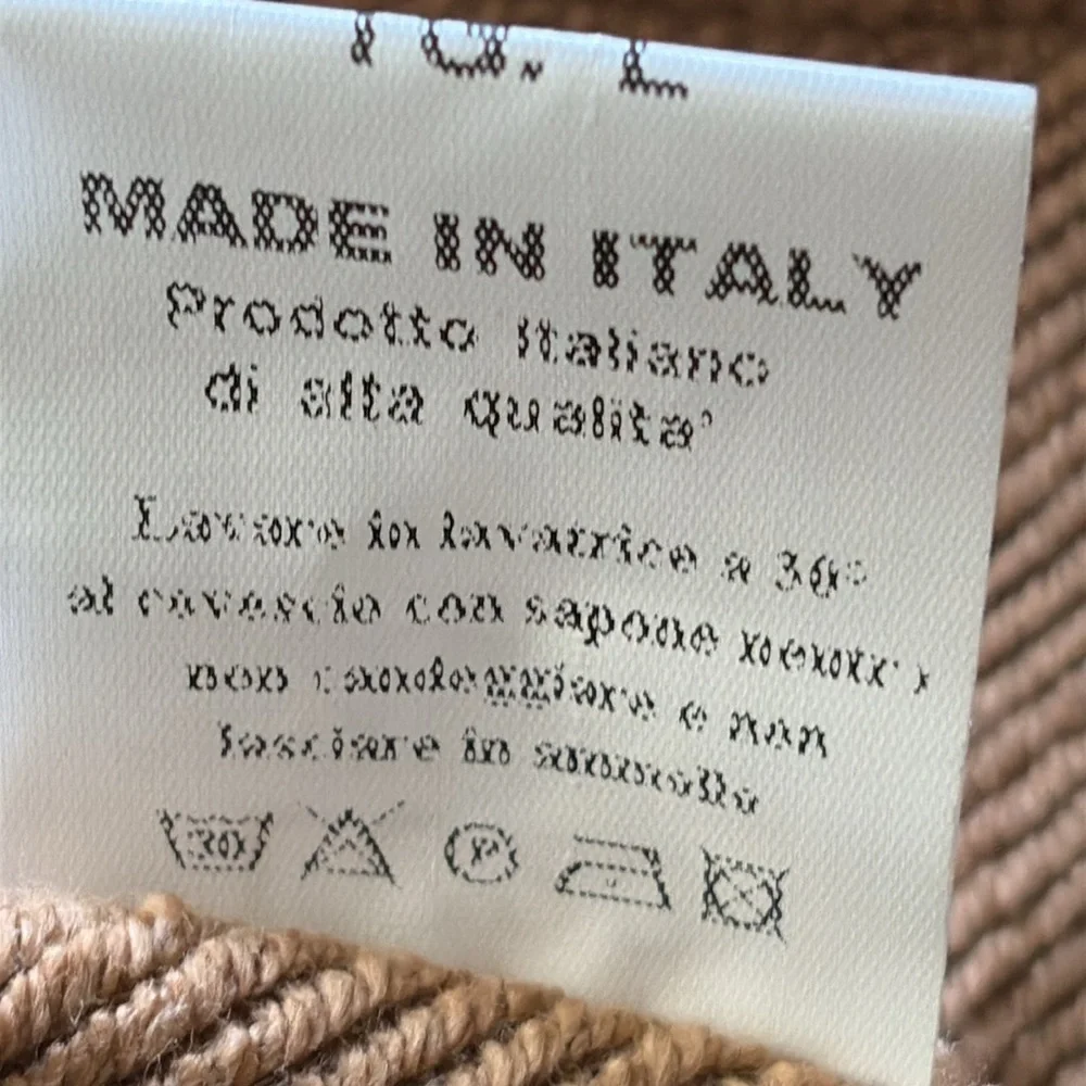 LC23 Handmade in Puglia Italy Camel Fleece Casual Blazer NWT Sz Large